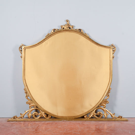 cornice intagliata dorata specchiera testata letto imbottita