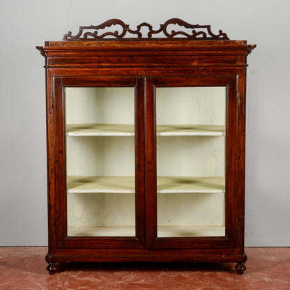 Credenza vetrina piedi cipolla Italia XIX secolo