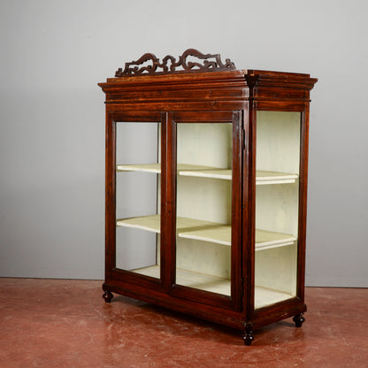 Credenza vetrina piedi cipolla Italia XIX secolo