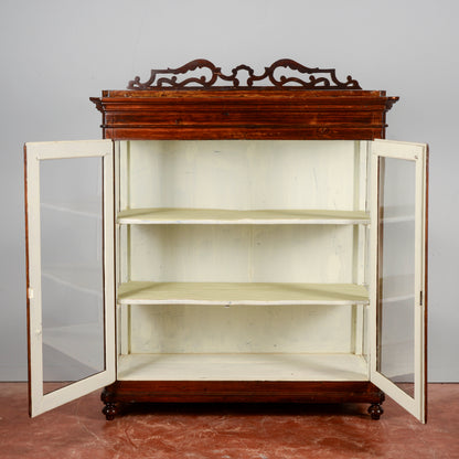 Credenza vetrina piedi cipolla Italia XIX secolo
