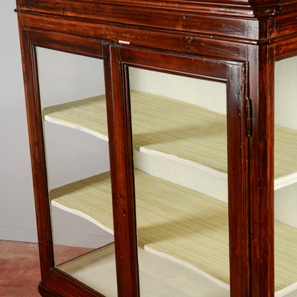 Credenza vetrina piedi cipolla Italia XIX secolo