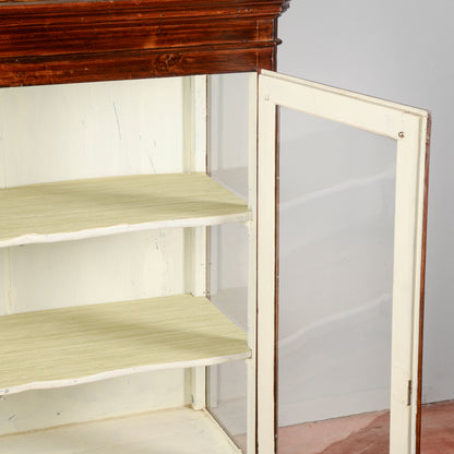 Credenza vetrina piedi cipolla Italia XIX secolo