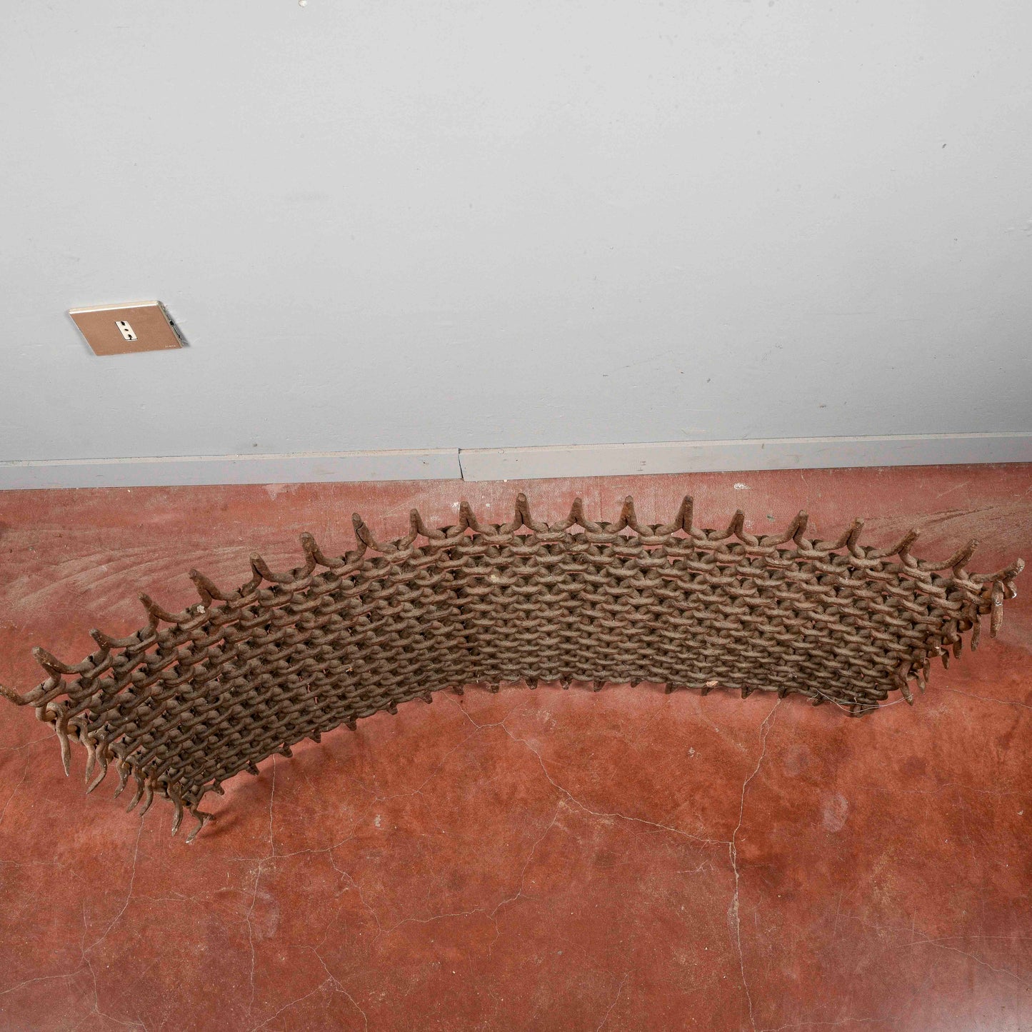 Grata in ferro griglia metallo antica