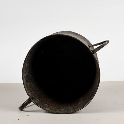 Vaso in rame con due manici epoca fine XIX secolo