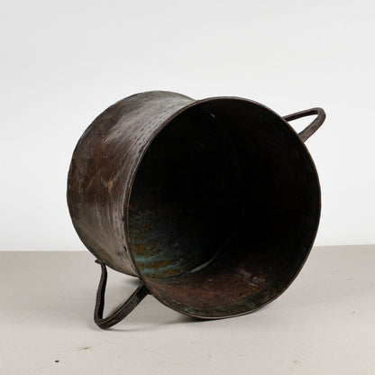 Vaso in rame con due manici epoca fine XIX secolo