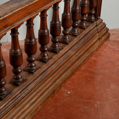 Balaustra in noce massello epoca fine 1700