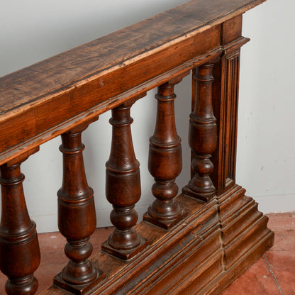 Balaustra in noce massello epoca fine 1700