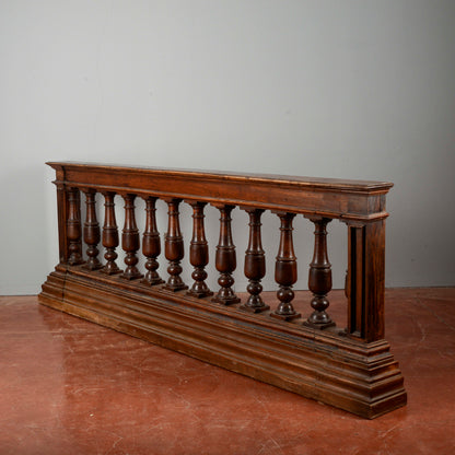 Balaustra in noce massello epoca fine 1700