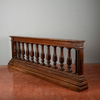 Balaustra in noce massello epoca fine 1700