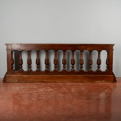 Balaustra in noce massello epoca fine 1700
