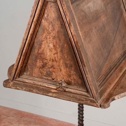 Leggio da coro epoca Luigi XIV con base ferro battuto