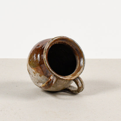 vaso terracotta antico con doppio manico