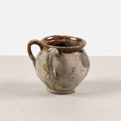 vaso terracotta antico con doppio manico