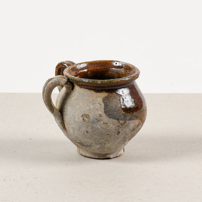 vaso terracotta antico con doppio manico
