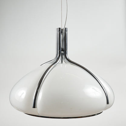 Lampadario Harvey Guzzini Quadrifoglio design anni 70