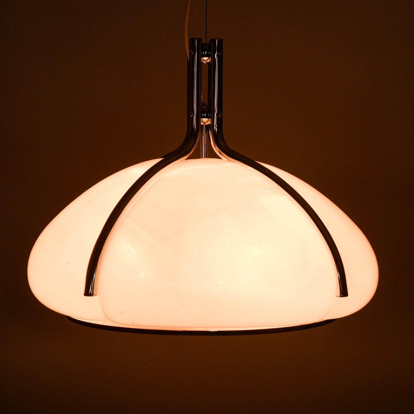 Lampadario Harvey Guzzini Quadrifoglio design anni 70