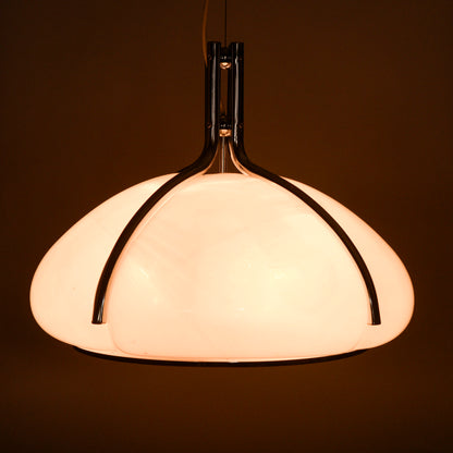 Lampadario Harvey Guzzini Quadrifoglio design anni 70