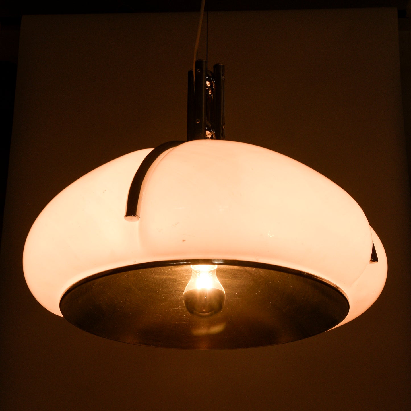 Lampadario Harvey Guzzini Quadrifoglio design anni 70