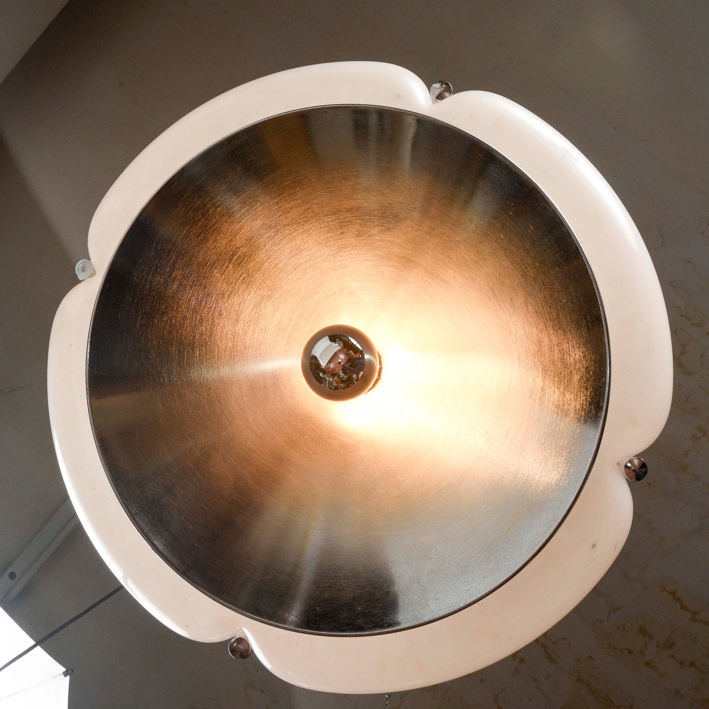 Lampadario Harvey Guzzini Quadrifoglio design anni 70