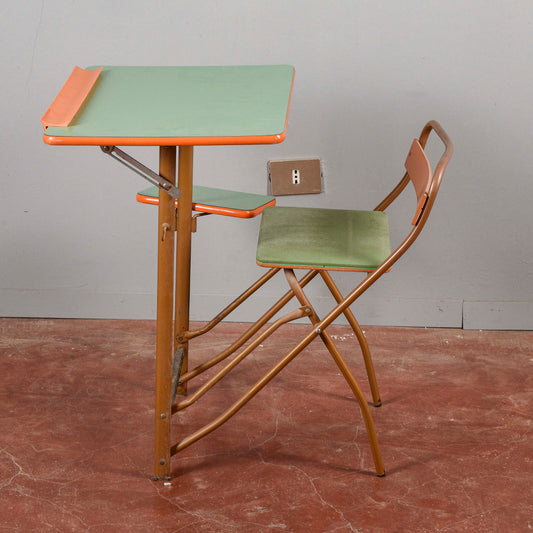 Banco scuola richiudibile vintage