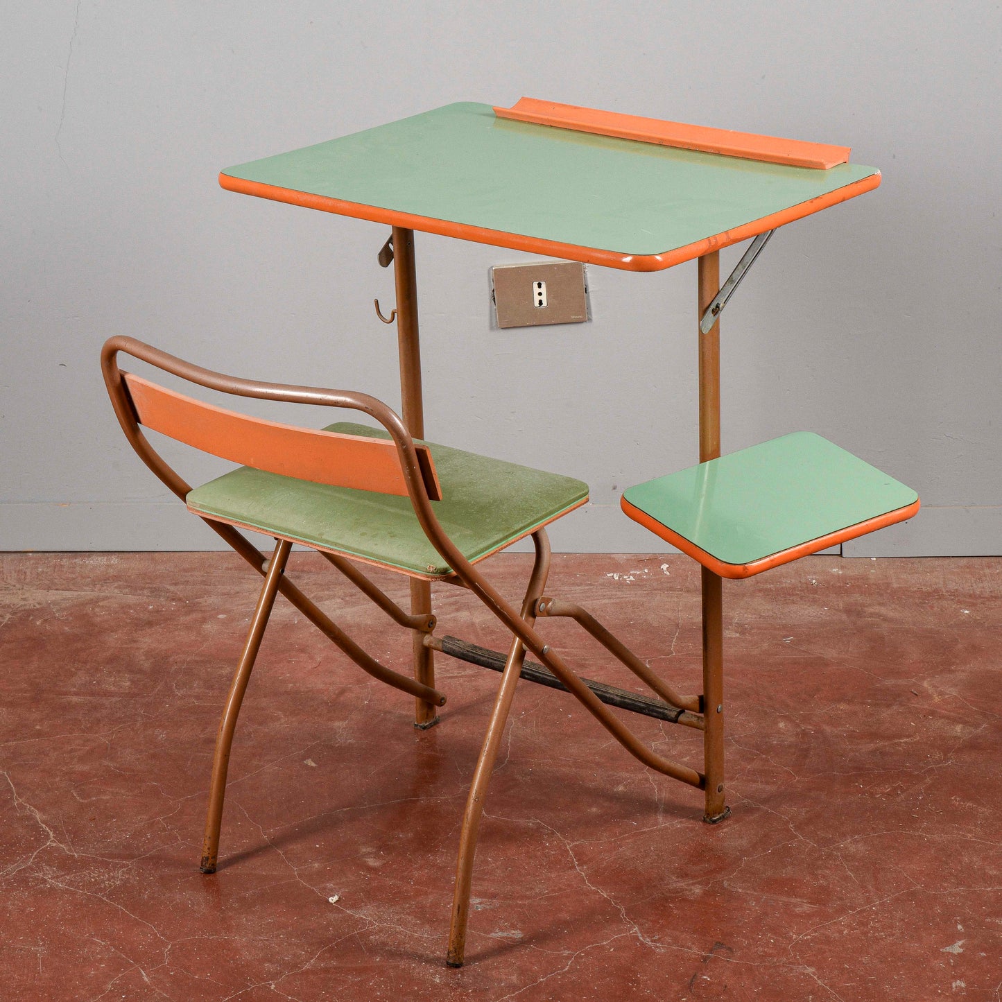 Banco scuola richiudibile vintage