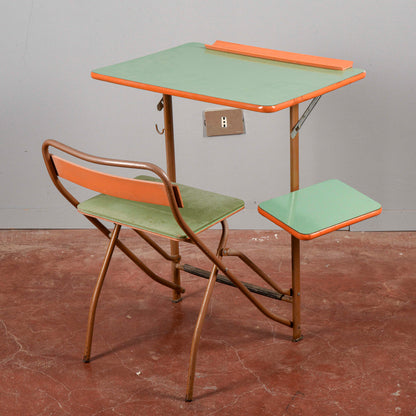 Banco scuola richiudibile vintage