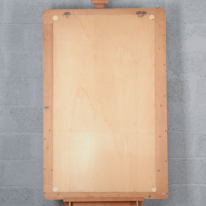 Specchio specchiera con cornice in legno Dassi 1950