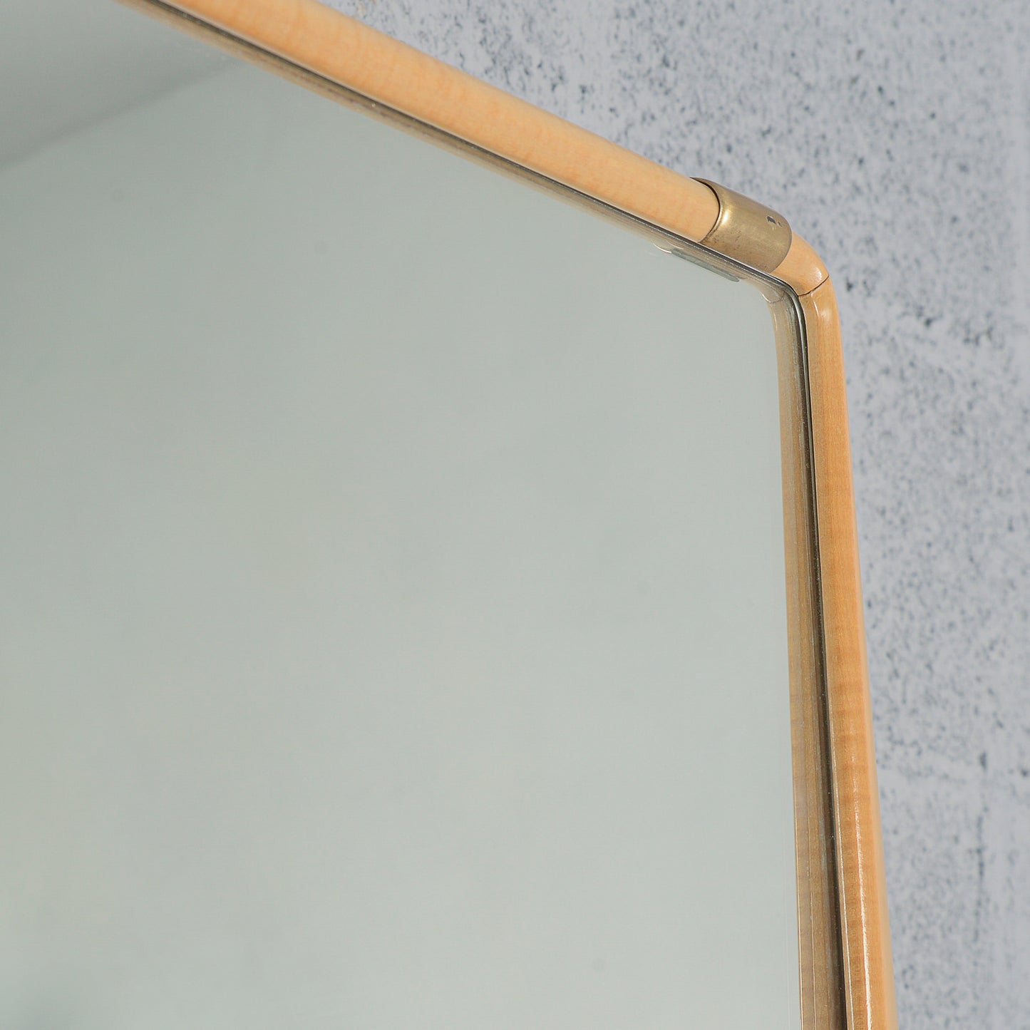 Specchio specchiera con cornice in legno Dassi 1950