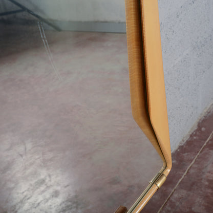 Specchio specchiera con cornice in legno Dassi 1950