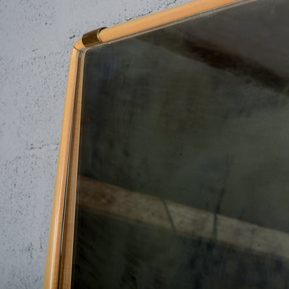 Specchio specchiera con cornice in legno Dassi 1950