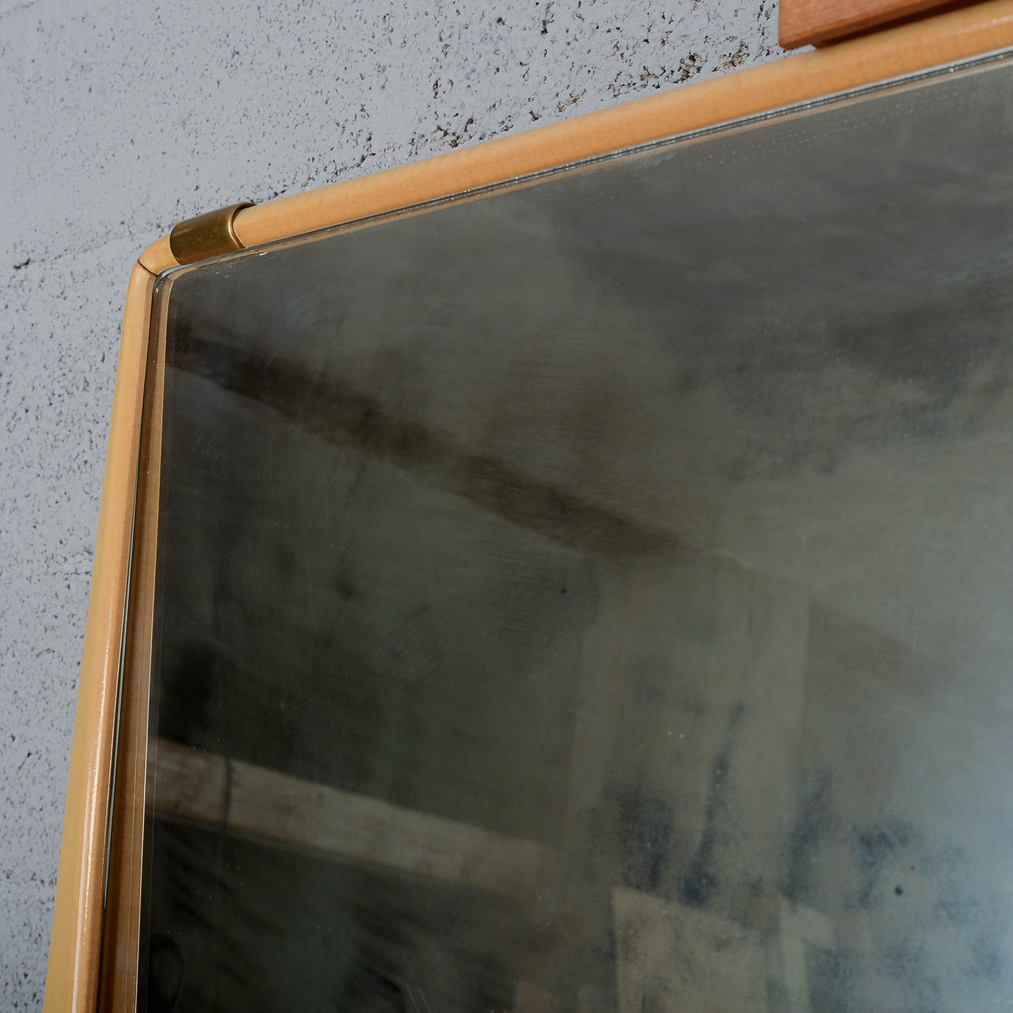 Specchio specchiera con cornice in legno Dassi 1950