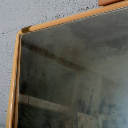 Specchio specchiera con cornice in legno Dassi 1950