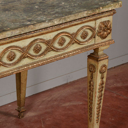 Consolle tavolo scrittoio legno laccata Luigi XIV epoca 1600 pianoforte in scagliola