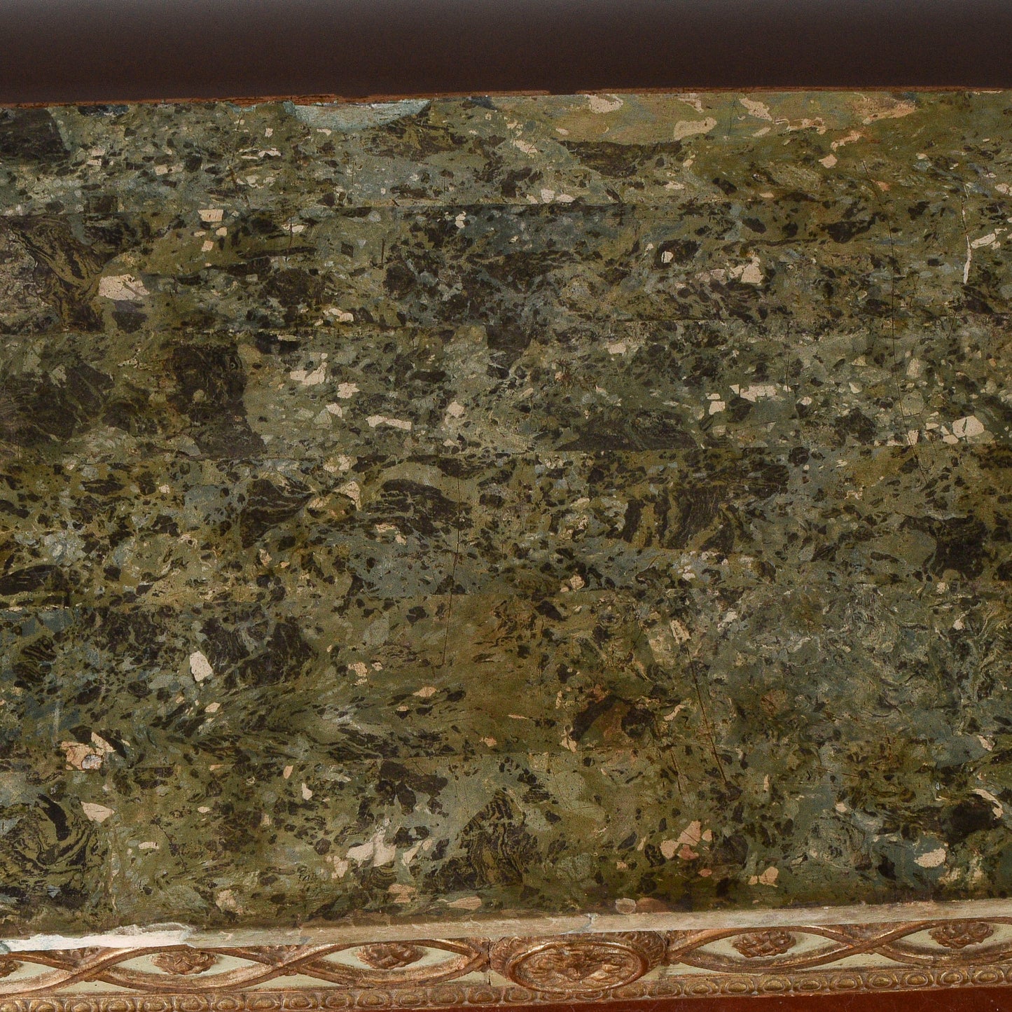 Consolle tavolo scrittoio legno laccata Luigi XIV epoca 1600 pianoforte in scagliola