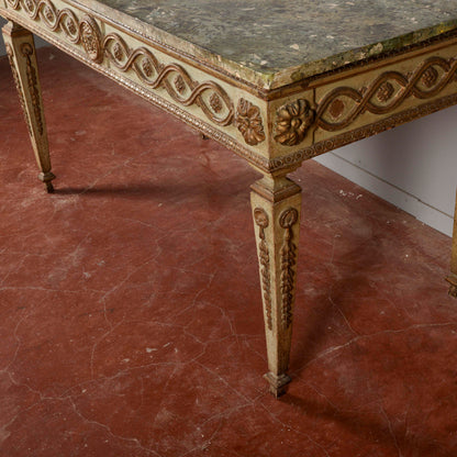 Consolle tavolo scrittoio legno laccata Luigi XIV epoca 1600 pianoforte in scagliola