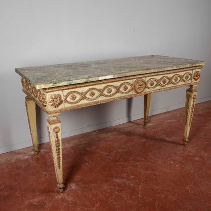 Consolle tavolo scrittoio legno laccata Luigi XIV epoca 1600 pianoforte in scagliola