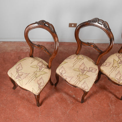 Set 4 sedie damascate chiare