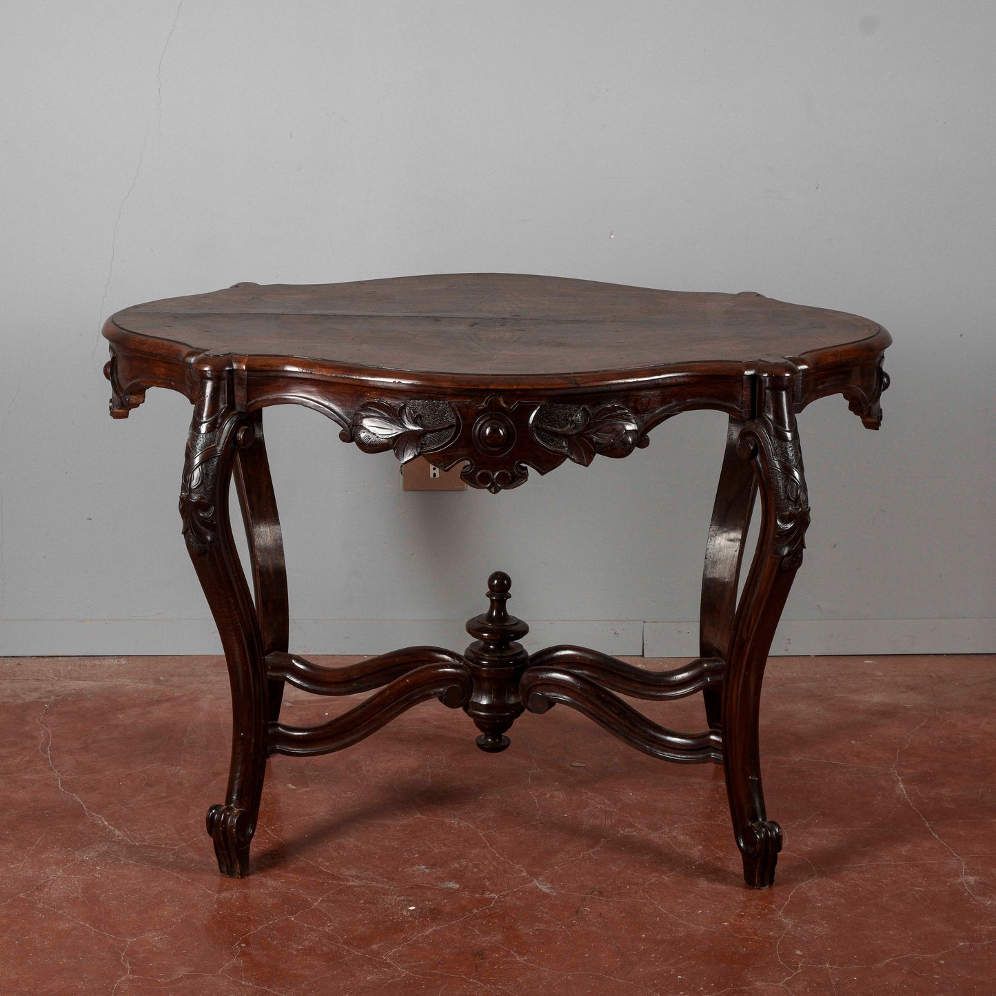 Tavolino da salotto Luigi Filippo fianchi mossi