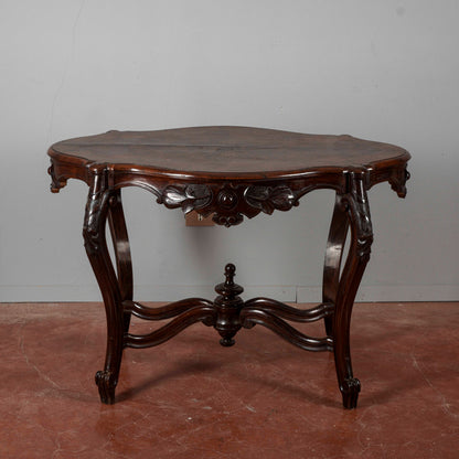 Tavolino da salotto Luigi Filippo fianchi mossi