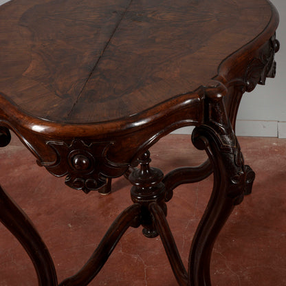 Tavolino da salotto Luigi Filippo fianchi mossi