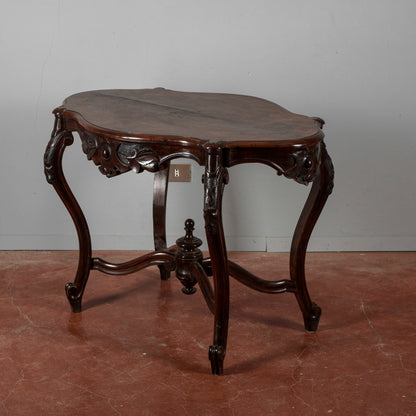 Tavolino da salotto Luigi Filippo fianchi mossi