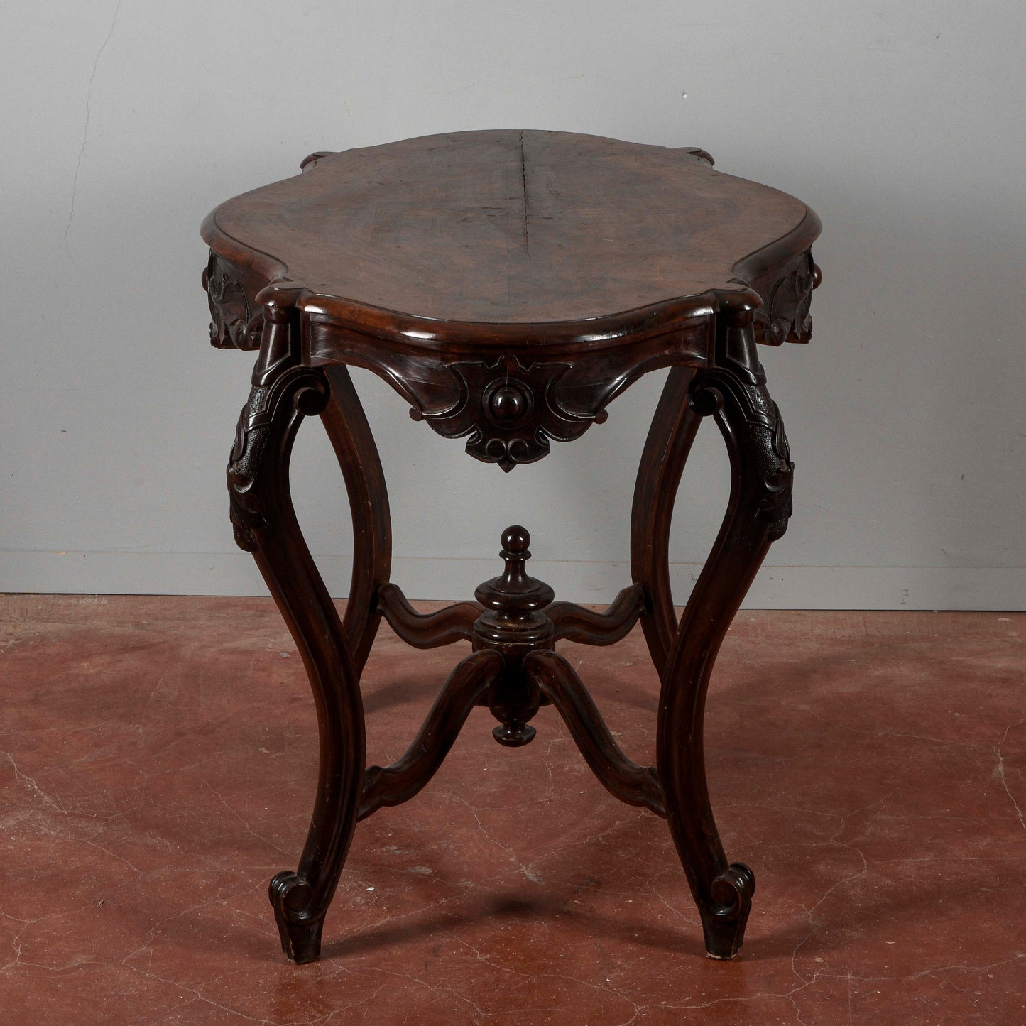 Tavolino da salotto Luigi Filippo fianchi mossi