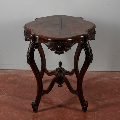 Tavolino da salotto Luigi Filippo fianchi mossi