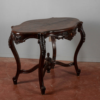 Tavolino da salotto Luigi Filippo fianchi mossi
