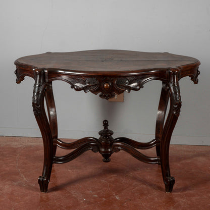 Tavolino da salotto Luigi Filippo fianchi mossi