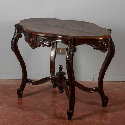 Tavolino da salotto Luigi Filippo fianchi mossi