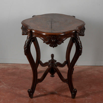 Tavolino da salotto Luigi Filippo fianchi mossi