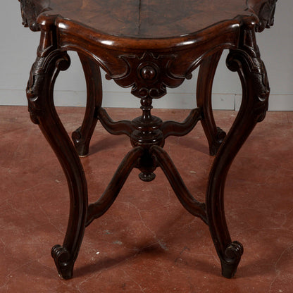 Tavolino da salotto Luigi Filippo fianchi mossi