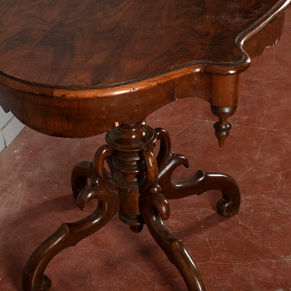 Tavolo tavolino in legno di ciliegio Carlo X 1850