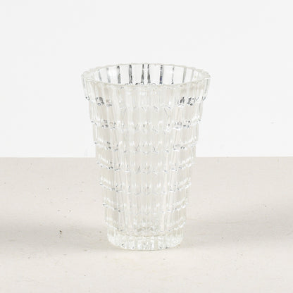 vaso in vetro istoriato stile liberty